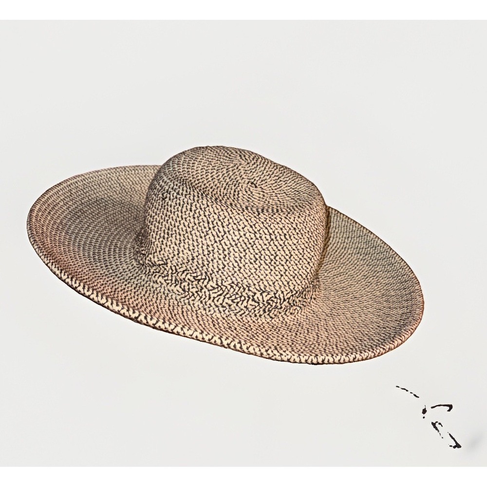 Sun Dry Afternoon Gardening Protecting Hat With Chin Strap Black And Khaki Hat